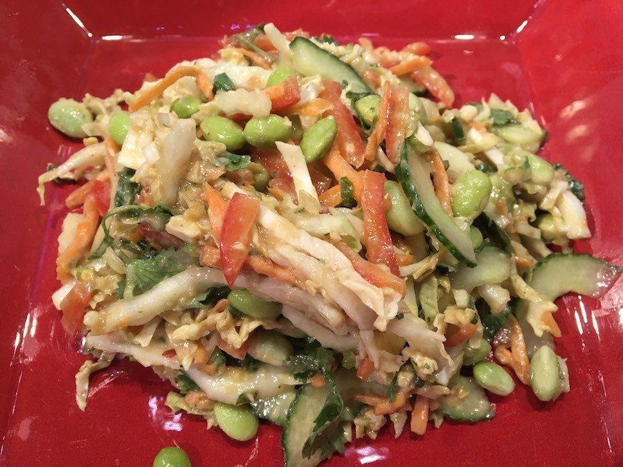 Thai Crunch Salad with Peanut Dressing